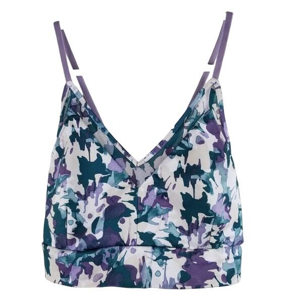 Joy Lab Purple Lavender Teal Colors No Underwire Women's Sport Bra XL - Picture 1 of 4